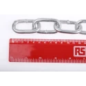 RS PRO Galvanised Steel Chain Link, 10 m Length, 38 mm Link Length, 7 mm Link Diameter, 200 kg Load Capacity 750-480