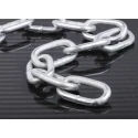 RS PRO Galvanised Steel Chain Link, 10 m Length, 38 mm Link Length, 7 mm Link Diameter, 200 kg Load Capacity 750-480