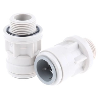 JG Speedfit Plastic Pipe Fitting Straight 3/4 in BSP BSP Adapter 22 mm CM012216S