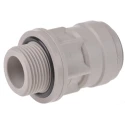 JG Speedfit Plastic Pipe Fitting Straight 3/4 in BSP BSP Adapter 22 mm CM012216S