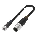 BALLUFF Female 4 Way Straight to Male 4 Way Straight Sensor Actuator Cable 300mm BCC03F4