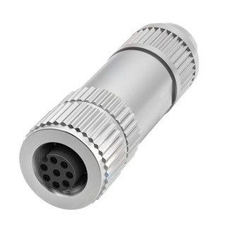 BALLUFF Industrial Circular Connector Cable Mount 8 Contacts Female Socket M12 IP67 30V 1.75A BCC04MC
