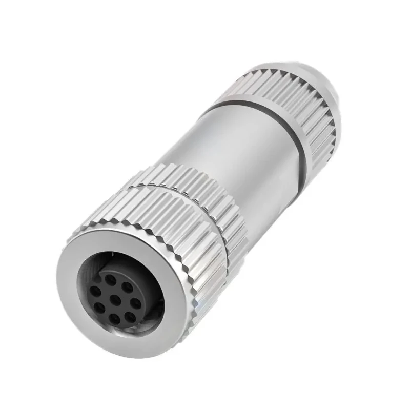 BALLUFF Industrial Circular Connector Cable Mount 8 Contacts Female Socket M12 IP67 30V 1.75A BCC04MC