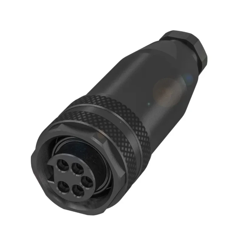 BALLUFF Circular Connector, 5 Contacts, Cable Mount, 7/8 Inch Connector, Socket Female, IP67, Threaded, 9A, 600V 