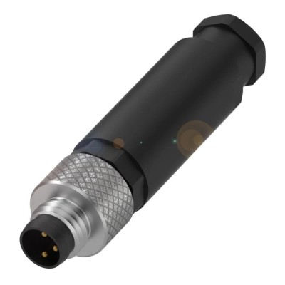 BALLUFF Circular Connector, 3 Contacts, Cable Mount, M8 Connector, Plug, Male, IP67 Rated, 4A Current, BCC0E7N