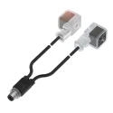BALLUFF 5 Way M12 Male Industrial Automation Cable Assembly 24V AC PUR Jacket 0.5 m BCC0F82