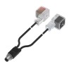 BALLUFF 5 Way M12 Male Industrial Automation Cable Assembly 24V AC PUR Jacket 0.5 m BCC0F82