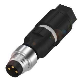 BALLUFF Industrial Circular Connector 3 Contacts Cable M8 Plug Male IP67 BCC0HLW