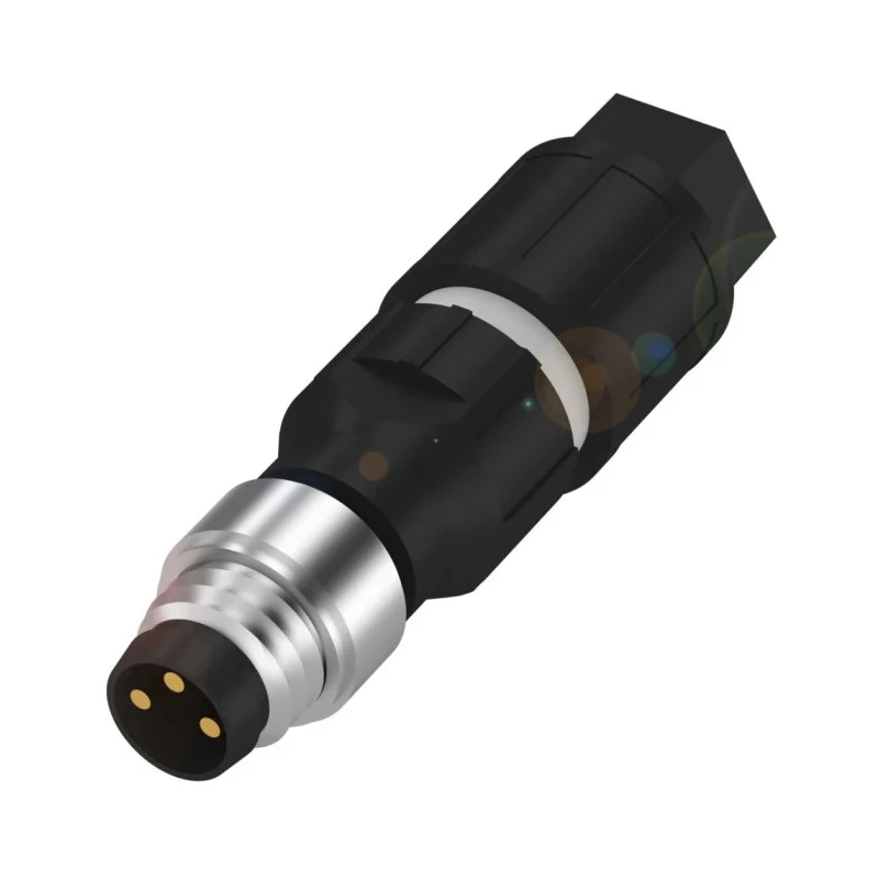 BALLUFF Industrial Circular Connector 3 Contacts Cable M8 Plug Male IP67 BCC0HLW
