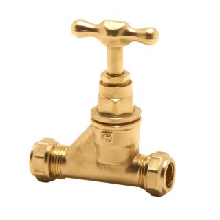 Pegler Yorkshire Brass Conex Brass Stopcock Compression 28 mm 501009