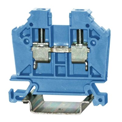 RS PRO Feed Through Terminal Block Blue 1-Level Cage Clamp 41A 1000V VDE 242-0475
