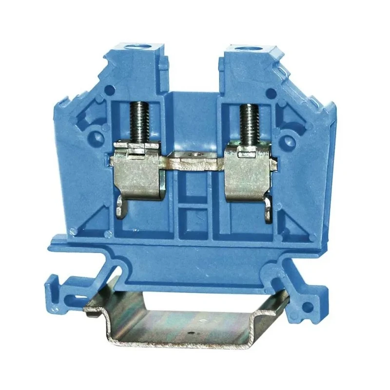 RS PRO Feed Through Terminal Block Blue 1-Level Cage Clamp 41A 1000V VDE 242-0475