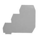 RS PRO End Plate for Use with Feed Through Terminal Block Polyamide 66 Grey Italy 242-0524