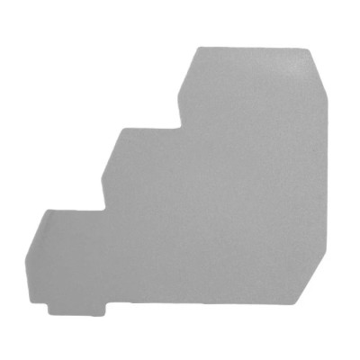 RS PRO End Plate for Use with Feed Through Terminal Block Polyamide 66 Grey Italy 242-0524