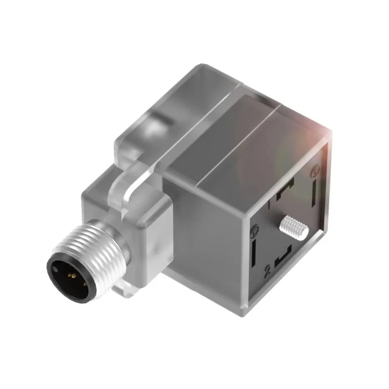 BALLUFF Angled Circular Connector Adapter 4 Pin 3 Pin M12 x 1 Male 24V AC IP67 BCC0HKZ