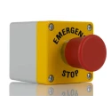 RS PRO Pull Release Emergency Stop Push Button, Surface Mount, 1 NC Contact, IP65, Red Mushroom Head, Thermoplastic 242-0841