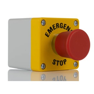 RS PRO Pull Release Emergency Stop Push Button, Surface Mount, 1 NC Contact, IP65, Red Mushroom Head, Thermoplastic 242-0841