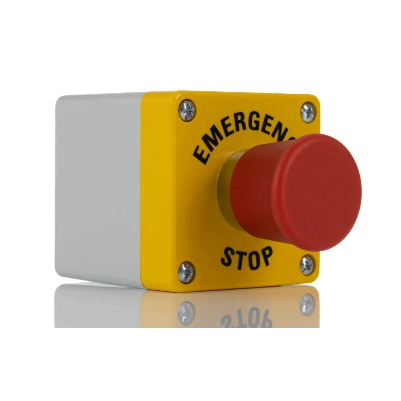 RS PRO Pull Release Emergency Stop Push Button, Surface Mount, 1 NC Contact, IP65, Red Mushroom Head, Thermoplastic 242-0841