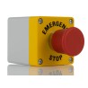 RS PRO Pull Release Emergency Stop Push Button, Surface Mount, 1 NC Contact, IP65, Red Mushroom Head, Thermoplastic 242-0841
