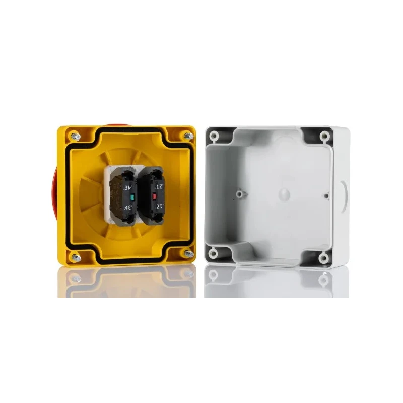 RS PRO Pull Release Emergency Stop Push Button Surface Mount 1 NO/1 NC IP65 IP65
