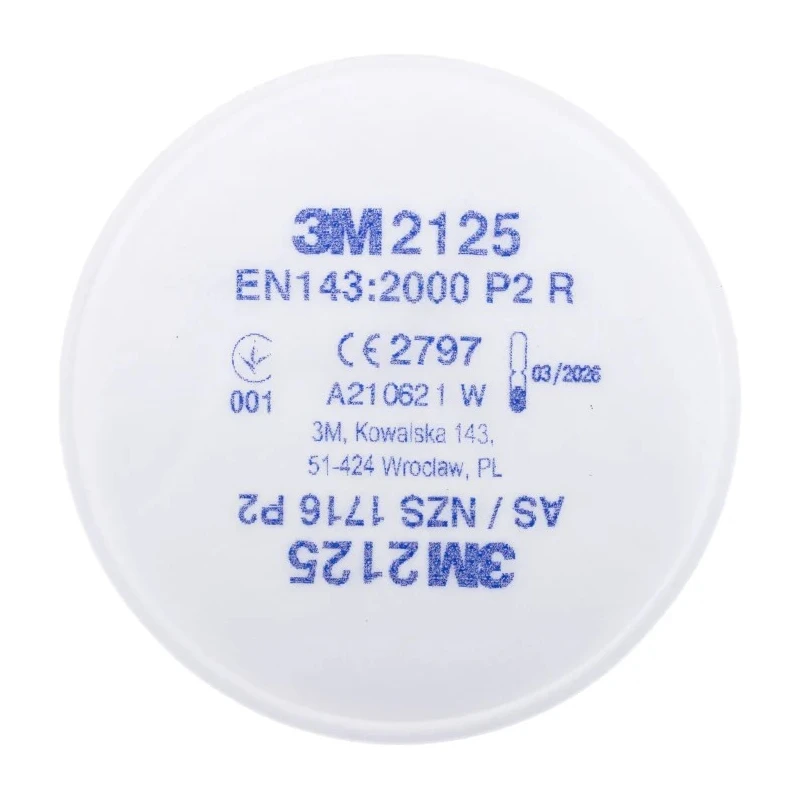3M Dust Particulate Filter for Use with 3M 6000 Series & 7000 Series Respirators 2125