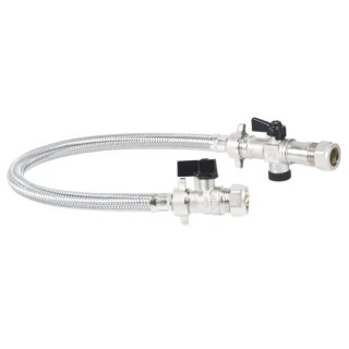 RS PRO Brass Check Valve Filling Loop 15 mm, 10 bar 242-2842