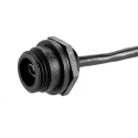 Bulgin IC Socket USB Cable Male Mini USB Type B to Male 5-Pin Header USB 2.0 Black 108mm PX0443