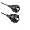 Bulgin Screened Shielded Cat5e Ethernet Cable 5 Meter Black PU/PUR PVC Jacket