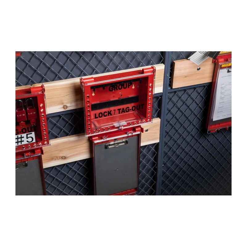 Brady Red 27-Lock Lockout Plastic Group Lockout & Permit Control 11.94 mm 26 GROUPLB RED,PERMIT DISPLAY STATION