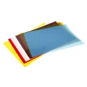 RS PRO Plastic Shim Kit 457mm x 305mm, 8 Sheets, Colour Coded Thickness, Durable, Chemical Resistant 770-816