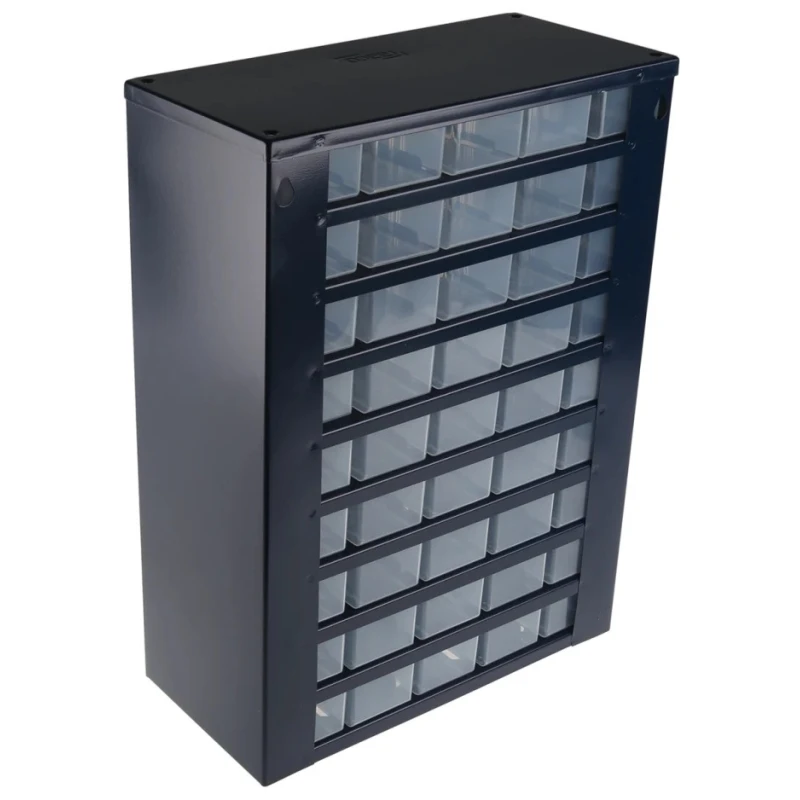 Raaco Drawer Storage Unit 45 Steel Cabinet 417 mm x 306 mm x 150 mm Blue 137454