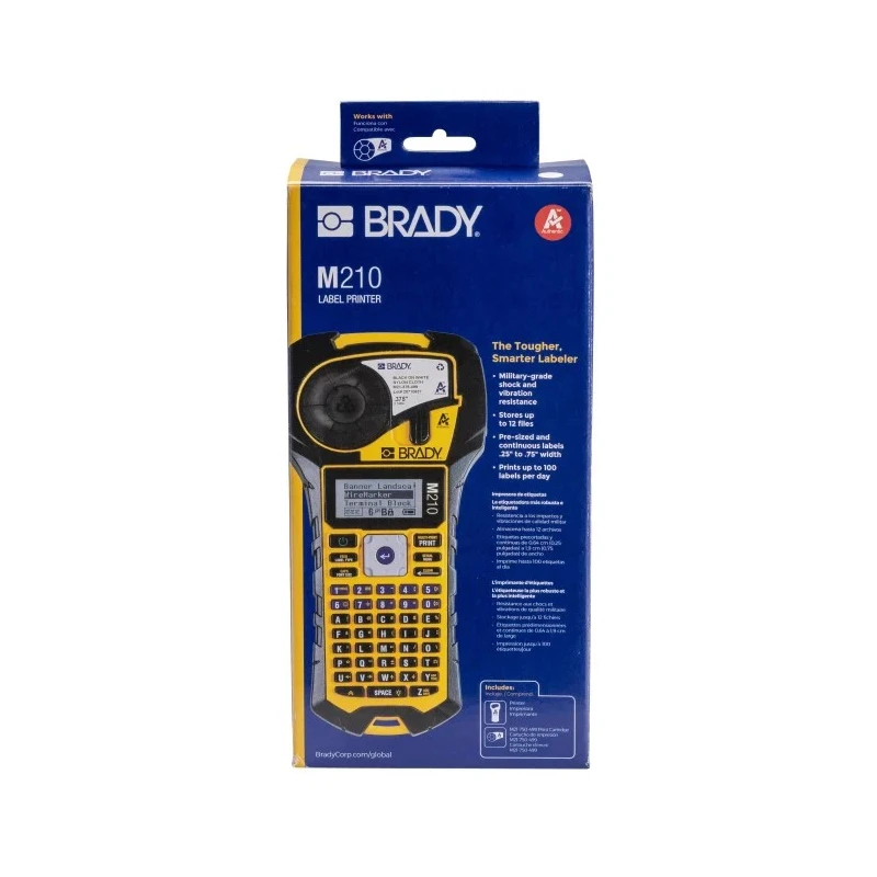 Brady Handheld Label Printer 19.05 mm Max Label Width US Plug M210