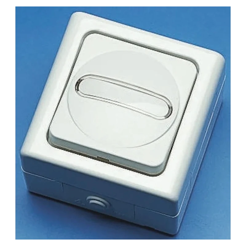 Kopp White Universal Heating Main Switch Push Button Lockable Control Venetian Cross Switch 5606.0200.7