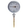Jumo Dial Thermometer 120 °C 100mm Dial Size Galvanised Steel Case Germany 608001/1810-818-841-10-104-46-26-100/000