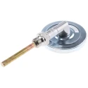 Jumo Dial Thermometer 120 °C 100mm Dial Size Galvanised Steel Case Germany 608001/1810-818-841-10-104-46-26-100/000