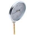 Jumo Dial Thermometer 120 °C 100mm Dial Size Galvanised Steel Case Germany 608001/1810-818-841-10-104-46-26-100/000