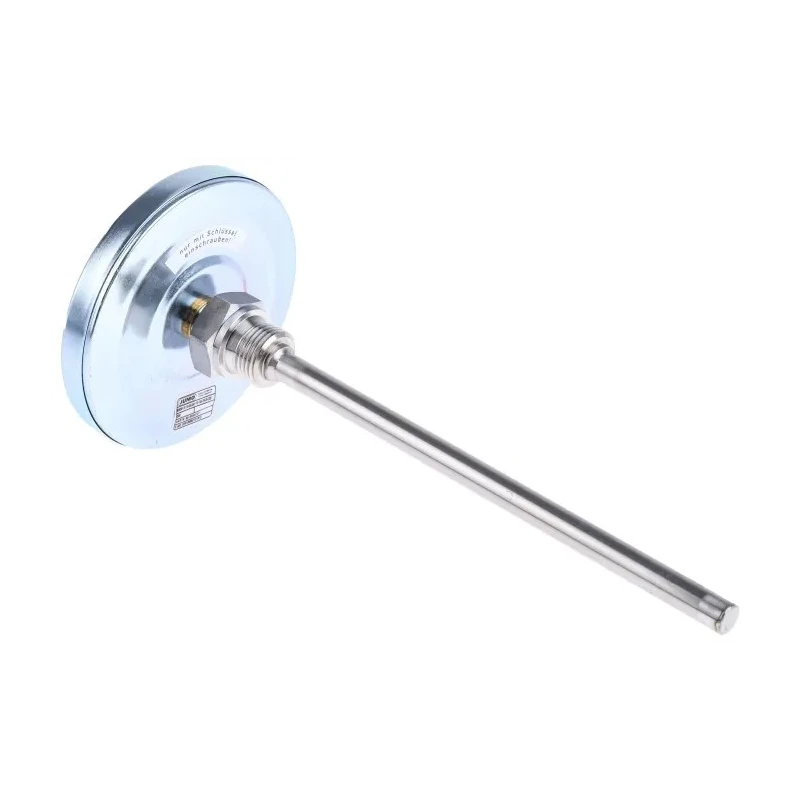 Jumo Dial Thermometer 100mm Dial Size, Galvanised Steel Case, 250°C Maximum 608001/0110-834-841-10-104-26-26-200/000