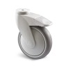 Guitel Hervieu Braked Swivel Castor 125 mm Wheel Diameter 100 kg Load Capacity Rubber Wheel 302237