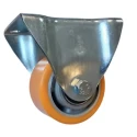 Guitel Hervieu Fixed Castor, 400 kg Load Capacity, 100 mm Polyurethane Wheel UF5BA100-21B