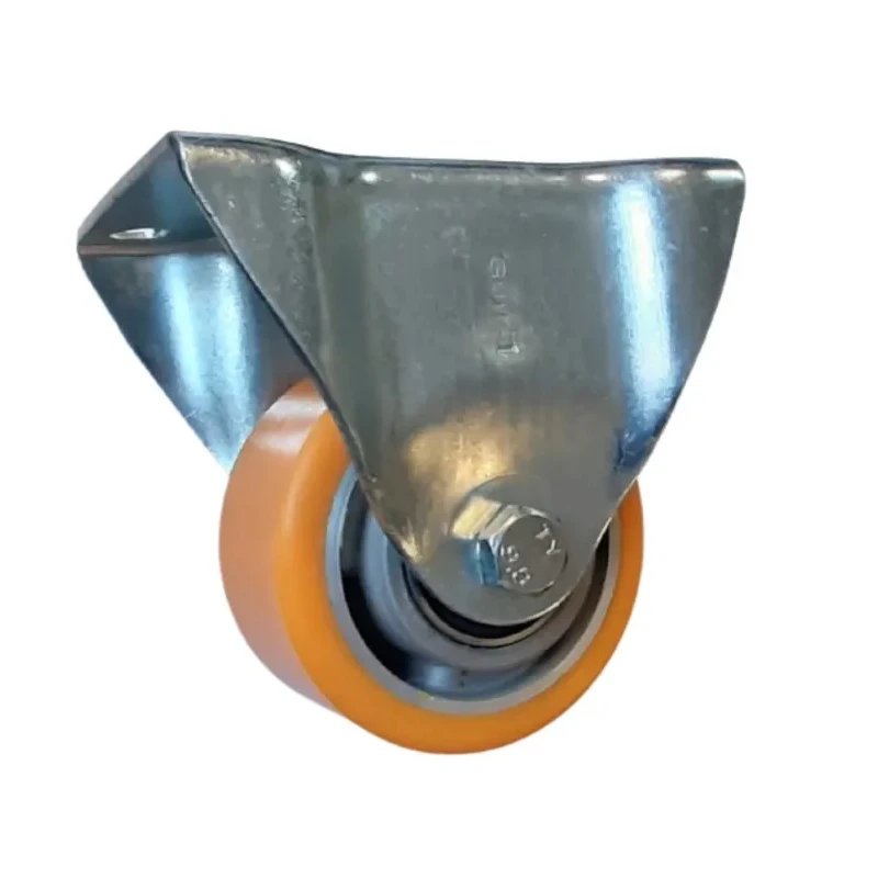 Guitel Hervieu Fixed Castor, 400 kg Load Capacity, 100 mm Polyurethane Wheel UF5BA100-21B