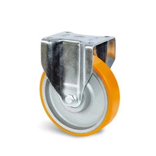 Guitel Hervieu Fixed Castor, 800 kg Load Capacity, 250 mm Polyurethane Wheel UF5RA250-23BM