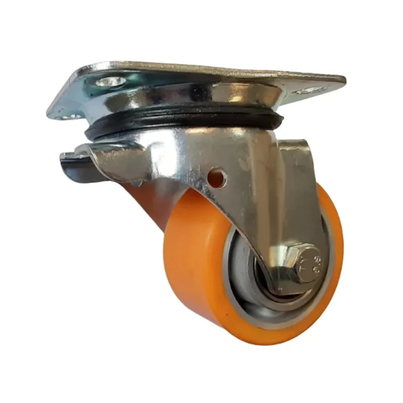 Guitel Hervieu 400 kg Capacity Swivel Castor with 100 mm Polyurethane Wheel UP5BA100-21B