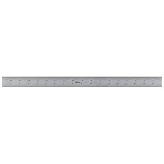 Mitutoyo 450 mm Steel Ruler Imperial, Metric Satin Chrome Finish 182-145