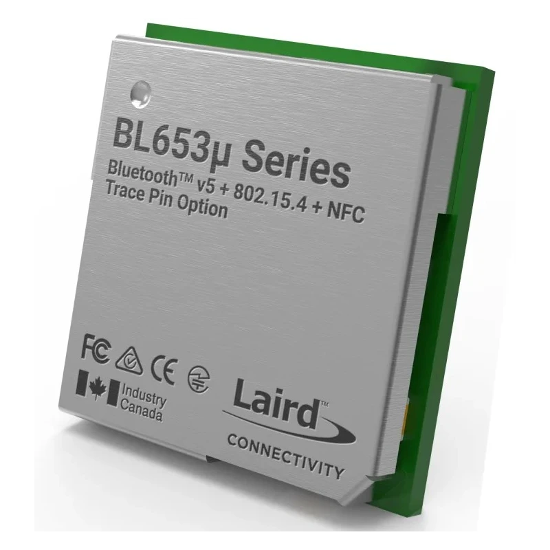 Ezurio Bluetooth Module Class 2, Version 5.1, BL653μ Series, 1.7-5.5V Supply, UART SPI GPIO USB Interface 453-00060C