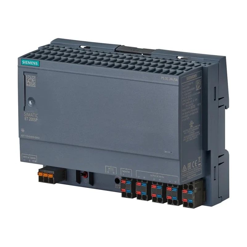 Siemens SIMATIC Switched Mode DIN Rail Power Supply 264V AC Input 24V DC, 5 A Output 17 W 6EP7133-6AB00-0BN0