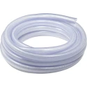 RS PRO Multi-Purpose Reinforced PVC Hose Pipe, 10 bar Maximum Operating Pressure, 15 m Length, Clear, Model 243-0188