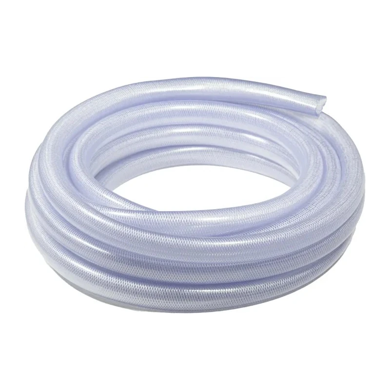 RS PRO Multi-Purpose Reinforced PVC Hose Pipe, 10 bar Maximum Operating Pressure, 15 m Length, Clear, Model 243-0188