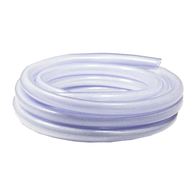 RS PRO Multi-Purpose Reinforced PVC Hose Pipe, 10 bar Maximum Operating Pressure, 15 m Length, Clear, Model 243-0188