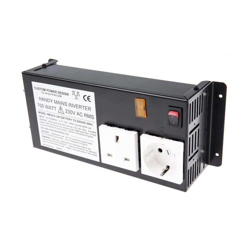 Custom Power Design 700W Power Inverter, 24V dc Input, 230V ac Output SM3215