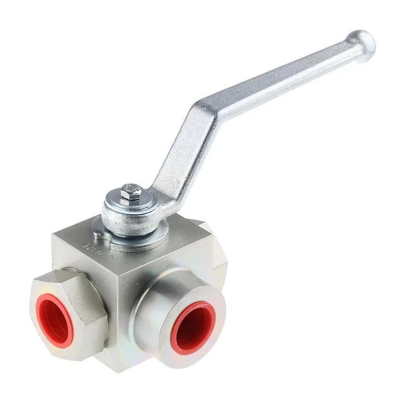 RS PRO Steel 3-Way Hydraulic Ball Valve Threaded Port 3/4 in Pressure 315 bar Model 243-1822